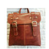 0001 alta brown handmade leather backpack