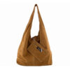0002 leather suede bag light brown