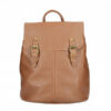 0007 leather vintage backpack brown