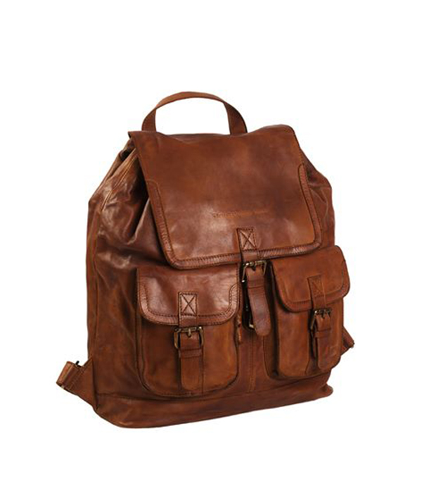 Leather backpack Cognac Dani Black Label – The chesterfield Brand