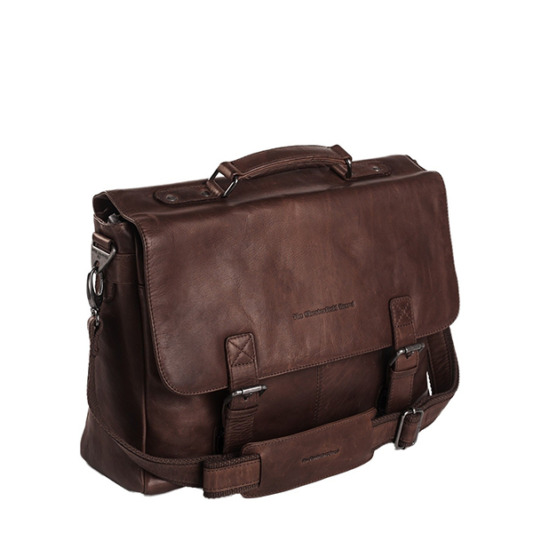 caramella images 0003 chesterfield leather laptop bag brown belfast