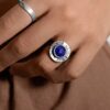 Lapis Lazuli Ring, handmade, Sterling Silver Rings, Midnight Blue Lapis Ring, Lapis Ring, Libra Gemstone Ring