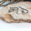 Triangle silver earrings, Geometric Sterling silver 925 earrings, minimalist handmade earrings 4