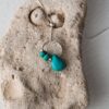 Turquoise Necklace Teardrop Silver 925 pendant, Howlite Gemstone Howlite Jewelry, Crystal Necklace Minimalist Necklace 2