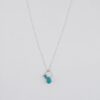 Turquoise Necklace Teardrop Silver 925 pendant, Howlite Gemstone Howlite Jewelry, Crystal Necklace Minimalist Necklace 3