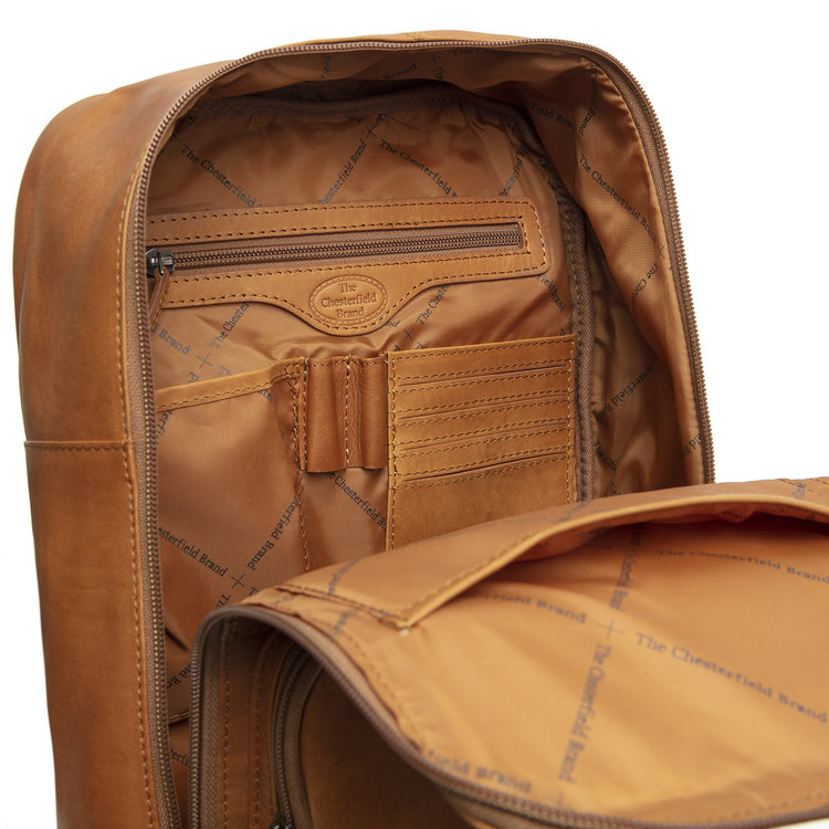 THE CHESTERFIELD BRAND – ΔΕΡΜΑΤΙΝΟΣ ΣΑΚΟΣ ΠΛΑΤΗΣ leather backpack cognac danai b