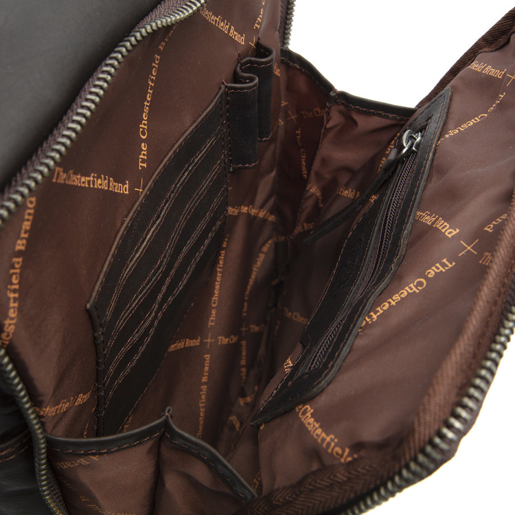 THE CHESTERFIELD BRAND – Δερμάτινο ΤΣΑΝΤΑΚΙ ΩΜΟΥ leather shoulder bag Brown alva a