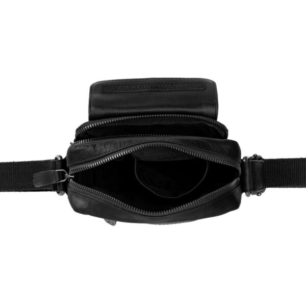 THE CHESTERFIELD BRAND – Δερμάτινο ΤΣΑΝΤΑΚΙ ΩΜΟΥ leather shoulder bag black anna a