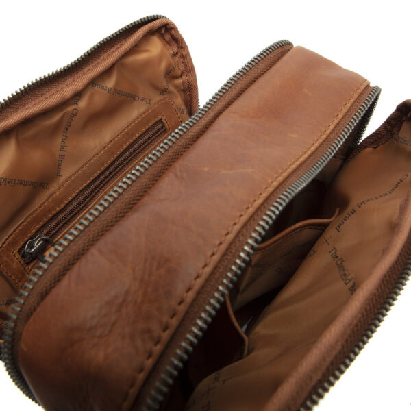 THE CHESTERFIELD BRAND – Δερμάτινο ΤΣΑΝΤΑΚΙ ΩΜΟΥ leather shoulder bag cognac alva b