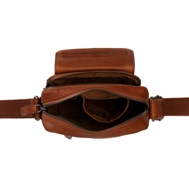 THE CHESTERFIELD BRAND – Δερμάτινο ΤΣΑΝΤΑΚΙ ΩΜΟΥ leather shoulder bag cognac anna a