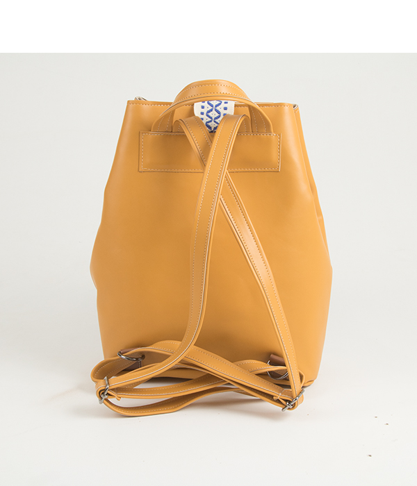 Flow Tribe Handmade Indie Backpack Yellow d