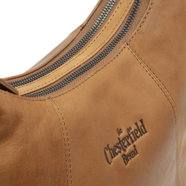 chesterfield brand leather shoulder bag cognac jolie c