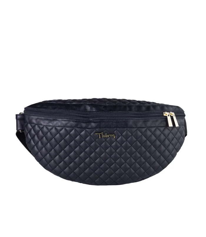 THIROS Large belt bag Καπιτονέ Glam 03-8006-BLACK