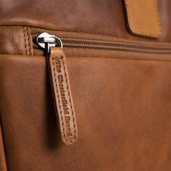 The Chesterfield Brand Leather Laptop Bag Cognac Seth e