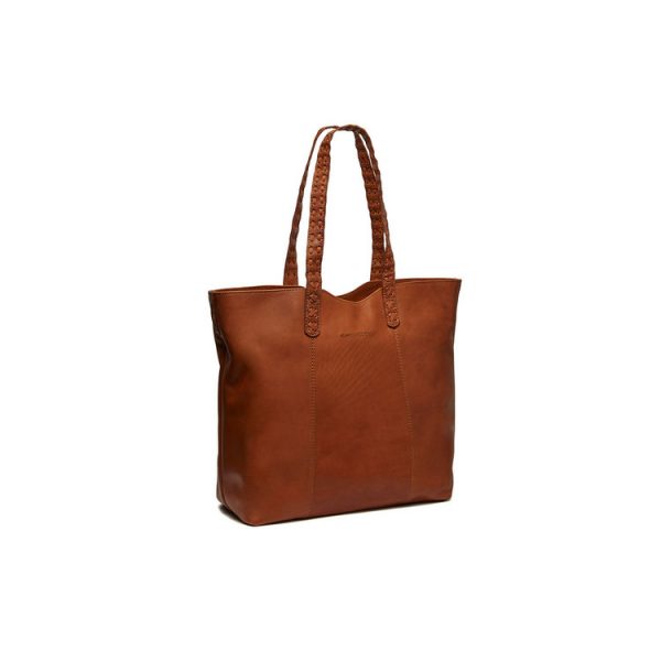 The Chesterfield Brand Leather Shopper Laptop Bag Cognac Kansas e1670068457413