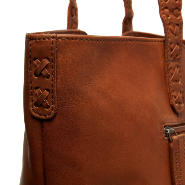 The Chesterfield Brand Leather Shopper Laptop Bag Cognac Kansas d