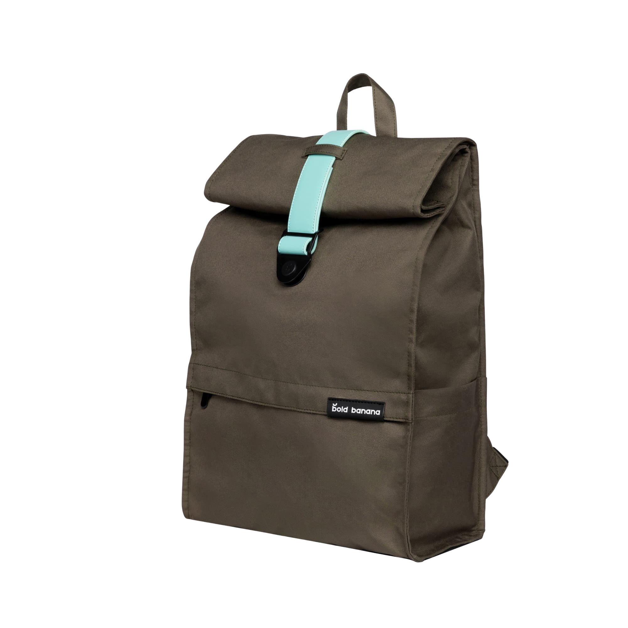 2. Bold Banana Rolltop Laptop Backpack – Green cosmo
