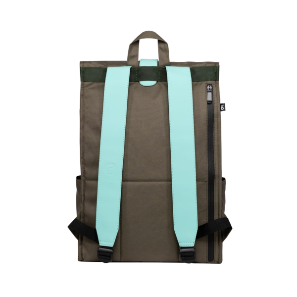Bold Banana Rolltop Laptop Backpack Green Cosmo b