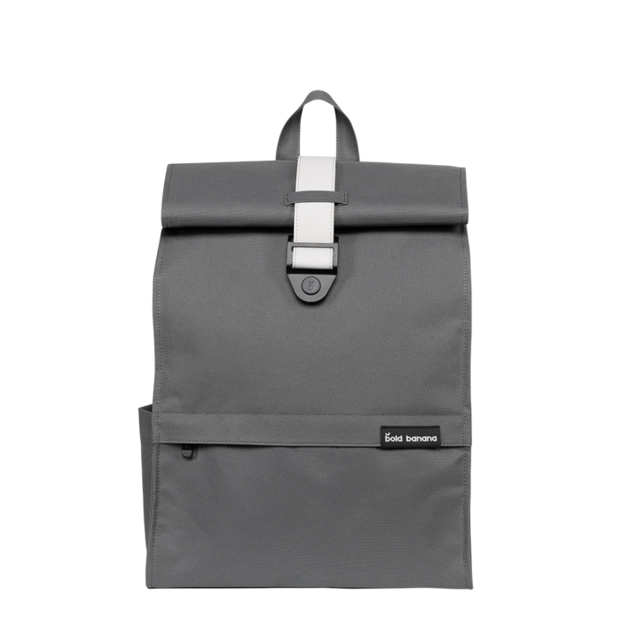 Bold Banana Rolltop Laptop Backpack – Grey Gravity