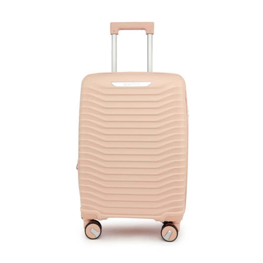 Amber Βαλίτσα Ταξιδιού Καμπίνας Ροζ με 4 Ρόδες Ύψους 55εκ pink