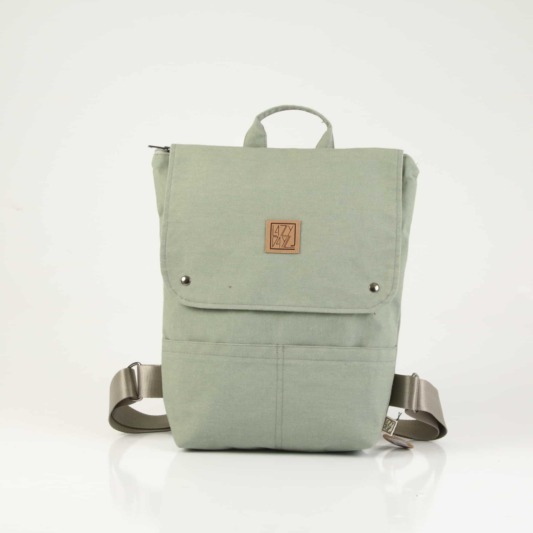 LazyDayz Designs Anemos Mint Canvas Σακίδιο BB1006 χειροποιητο backpack.jpg c