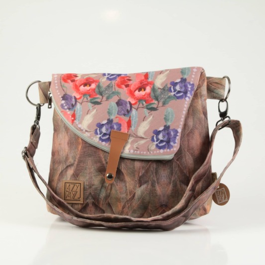 LazyDayz Designs Harmonia Lilac Τσάντα ταχυδρόμου χειροποίητη BM0202 crossbody bag