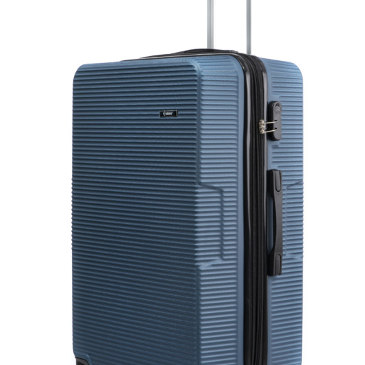Explorer Βαλίτσα Μεγάλη Μπλε ABS 8063 luggage large size suitcase denim blue α