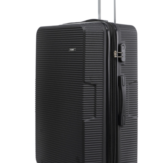 Explorer Βαλίτσα Μεγάλη μαύρη ABS 8063 luggage large size suitcase black a
