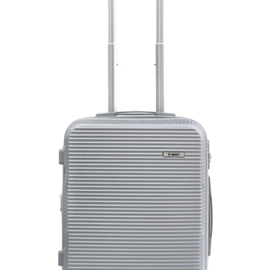 Explorer βαλίτσα μικρή χειραποσκευή καμπίνας ασημί 8063 cabin luggage suitcase silver