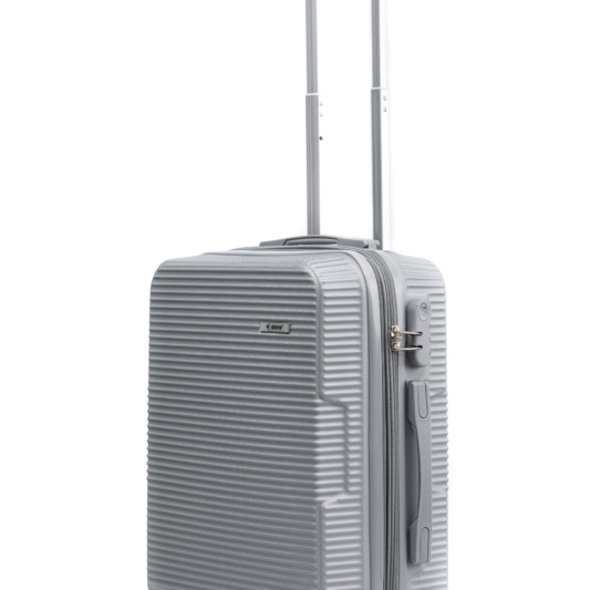 Explorer βαλίτσα μικρή χειραποσκευή καμπίνας ασημί 8063 cabin luggage suitcase silver a
