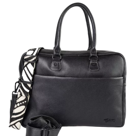 Thiros Business τσάντα Premium Leather 10 2680 BLACK επαγγελματική δερμάτινη