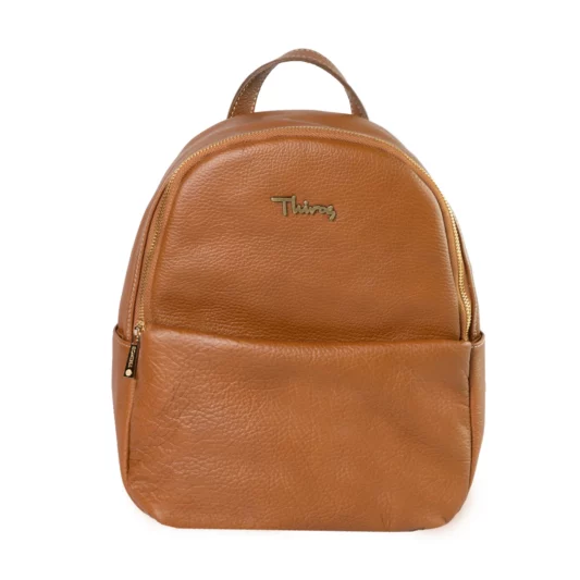 Thiros Σακίδιο Premium Leather 10 1075SN TAN BROWN δερμάτινος σάκος πλάτης ταμπά
